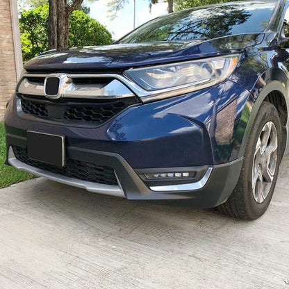 Solid Spare LED DRL Daytime Running Fog Lamp Lights w/Brackets For Honda CRV CR-V 2017-2019