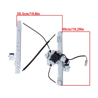 Solid Spare 748-619 For Chrysler 300 06-10 Dodge Charger 06-09 Window Regulator FL W/ Motor
