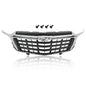 Solid Spare Front Bumper Upper Grille Grill Black Chrome Fit For 2022-2023 Chevrolet Equinox