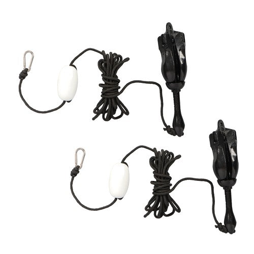 Solid Spare 2-Pack Folding Anchor Set 3.2kg Black For Grapnel Boat Marine Kayak
