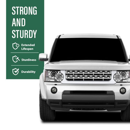 Solid Spare Front Bumper Fog Light Bezel Fit For 2010 2011 2012 2013 2014 Land Rover LR4