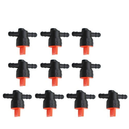 Solid Spare 1/4"Straight In-Line Gas Motorcycle Fuel Shut-off / Cut-off Valves10 Pcs