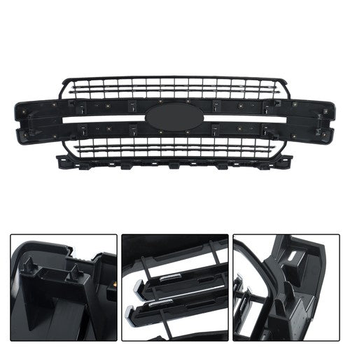Solid Spare Chrome Front Bumper Grille Grill For Ford F-150 F150 2018-20 Lariat Style