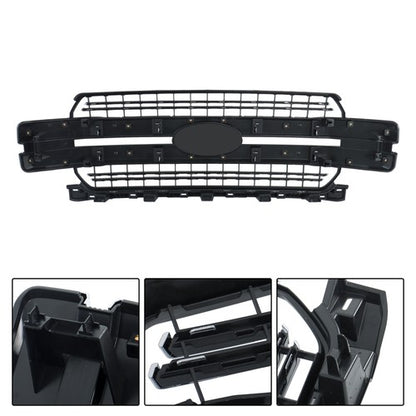 Solid Spare Chrome Front Bumper Grille Grill For Ford F-150 F150 2018-20 Lariat Style