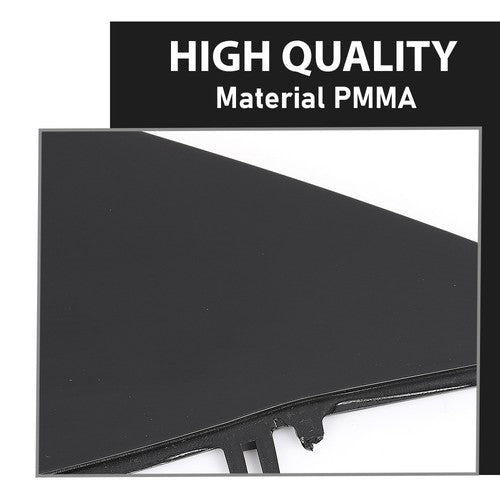 Solid Spare Front Right Side Triangle Door Mirror Flag Cover Fit For 2017-2023 Tesla Model 3