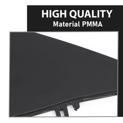 Solid Spare Front Right Side Triangle Door Mirror Flag Cover Fit For 2017-2023 Tesla Model 3