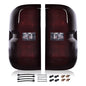 Solid Spare Fit For 14-2019 Chevy Silverado Smoke Tail Lights Brake Lamps W/O Wiring Harness