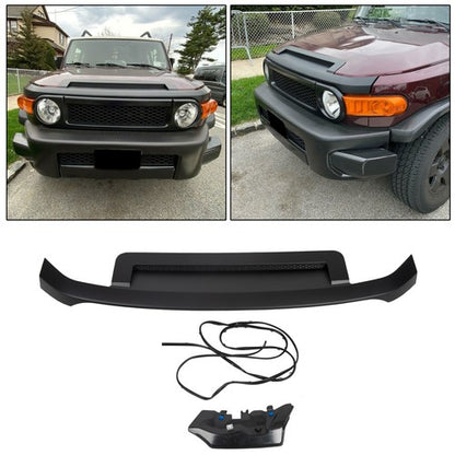 Solid Spare For 2007-2014 Toyota FJ Cruiser Black Painted Hood Molding Trim Moulding New