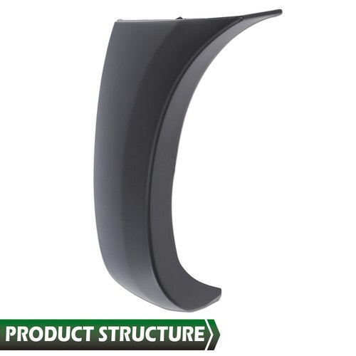 Solid Spare Fit For 2005-2011 Toyota Tacoma Black Front Bumper End Cap Left Side