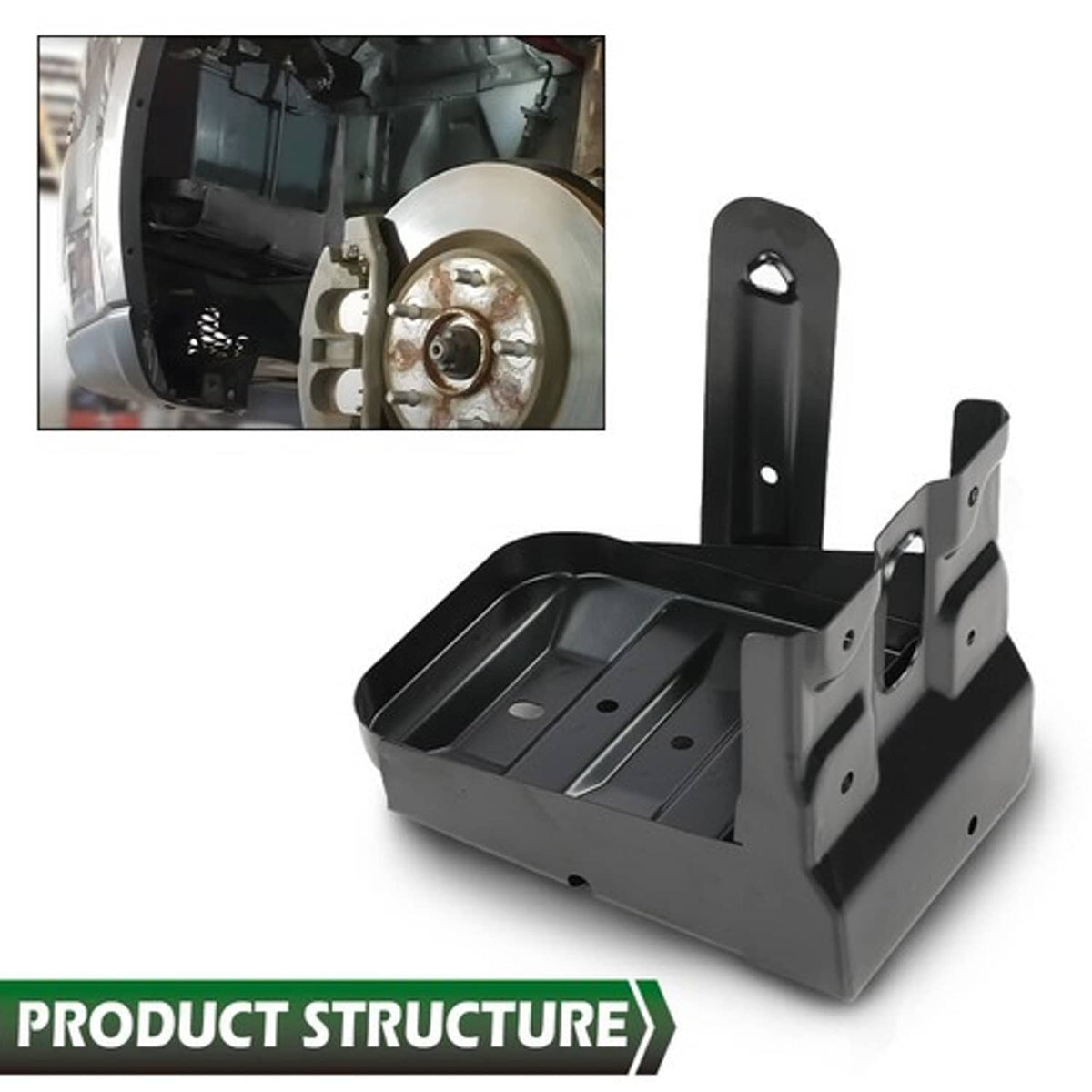 Solid Spare Fit For 09-20 Dodge Journey #5178247AB Battery Tray Bracket Black New
