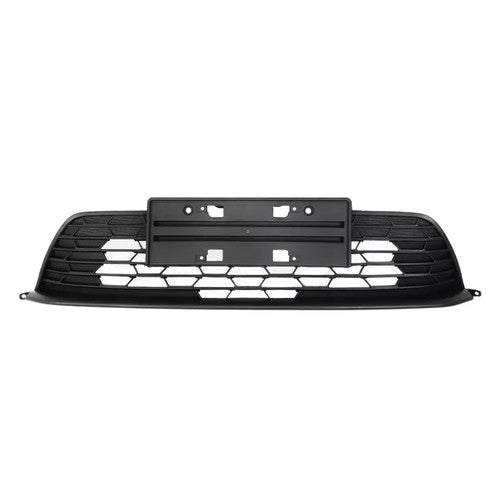 Solid Spare W/Molding Fog Lights Black Plastic Upper Lower Grill Set For Honda Civic 2022-23