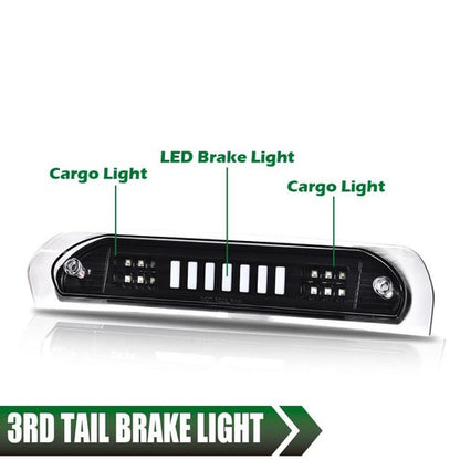 Solid Spare LED 3rd Tail Brake Light Cargo Lamp Fit For 02-09 Dodge Ram 1500 2500 3500