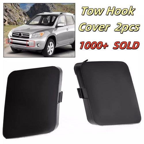 Solid Spare For Toyota RAV4 2006-2008 Bumper Tow Hook Cover Cap Front Left & Right 2X