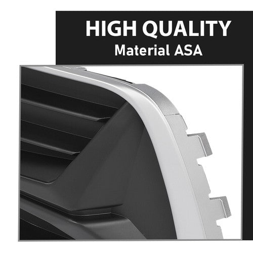 Solid Spare Front Bumper Insert Fog Light Cover Left+Right Fit For 2019-2023 Audi Q3
