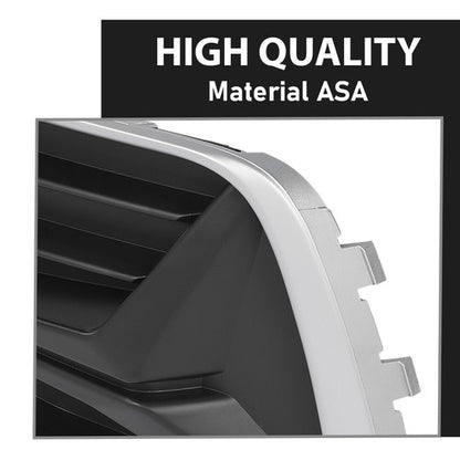 Solid Spare Front Bumper Insert Fog Light Cover Left+Right Fit For 2019-2023 Audi Q3