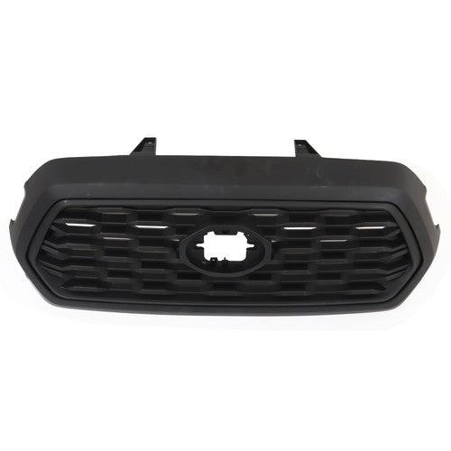 Solid Spare Replacement Front Bumper Upper Grille Matte Black For Toyota Tacoma 2016-2022