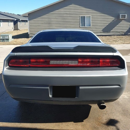 Solid Spare Rear Trunk Spoiler Wing For Dodge Challenger 2008-23 Demon Style Matte Black PTD