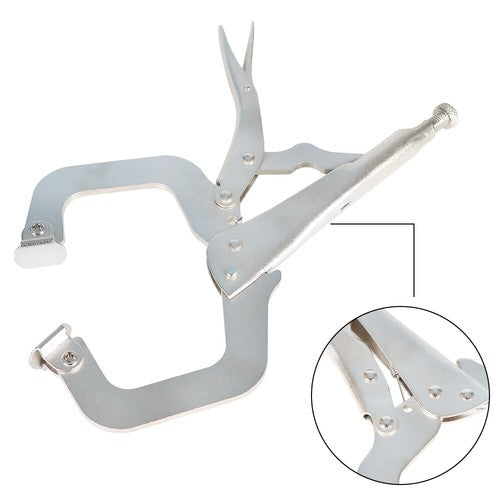 Solid Spare 10 pc 11" Swivel Pad Locking C-Clamp Locking Pliers Entrained Rotary Gasket US