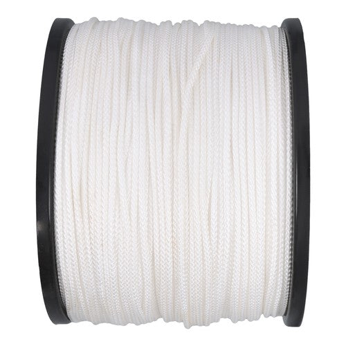 Solid Spare 1/8 Inch 1000FT Multipurpose Polypropylene Rope 350 Pound Tensile Strength White