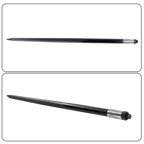 Solid Spare 49" 1PCS Square Hay Spike Bale Spear Wide Tine Spike Skid Conus For Tractor