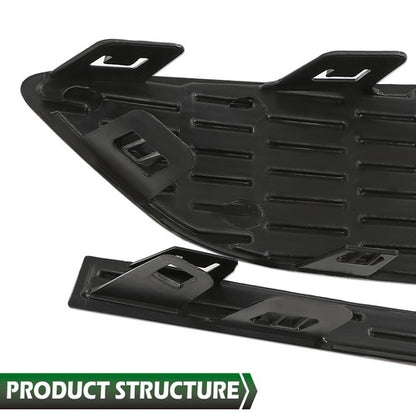 Solid Spare Front Bumper Insert Fog Light Cover Left+Right Fit For 2016-2018 Chevrolet Cruze