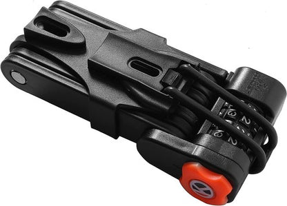 Solid Spare ECOTRIC Lock Bike Motorcycle Lock Heavy Duty Anti Theft 85cm Password Steel Bars