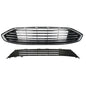 Solid Spare Front Bumper Upper Lower Grill Assembly Plastic Chrome For Ford Fusion 2017-2018