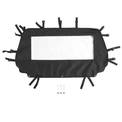Solid Spare Black Soft Rear Panel Window/Dust Barrier For Arctic Cat Wildcat Trail 700