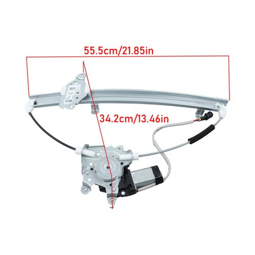 Solid Spare 741-722 Front Right Window Regulator w/Motor 2-Pin For Nissan Maxima 2000-2001