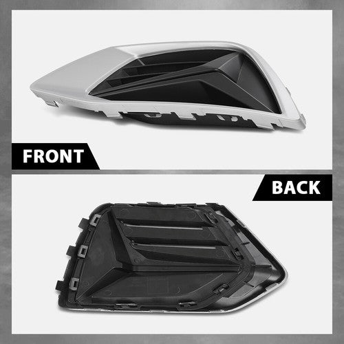 Solid Spare Front Bumper Insert Fog Light Cover Left+Right Fit For 2019-2023 Audi Q3