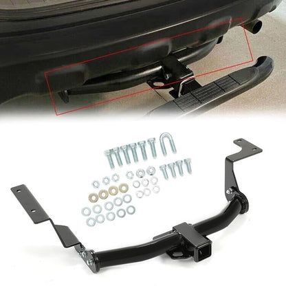 Solid Spare Bumper Class III Trailer Hitch 2" Receiver For Honda CRV 2007-2011 Powder Coated