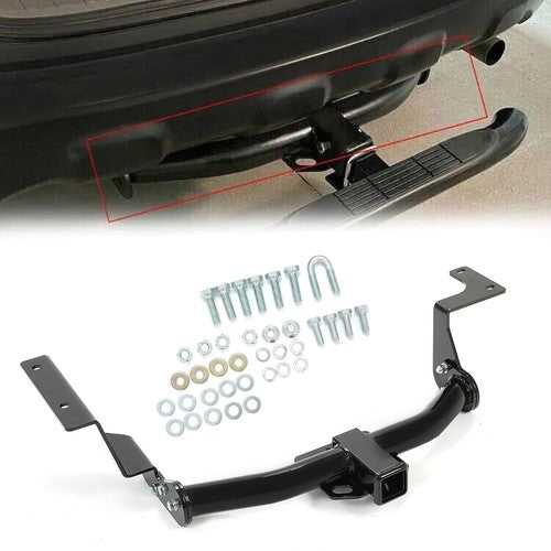 Solid Spare Bumper Class III Trailer Hitch 2" Receiver For Honda CRV 2007-2011 Powder Coated