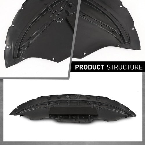 Solid Spare Fit For Ford Mustang 2015 2016 2017 Under Engine Splash Shield Radiator Cover