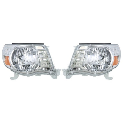 Solid Spare Headlight Headlamp For Toyota Tacoma 2005-2011 Headlamps Left+Right Side Halogen