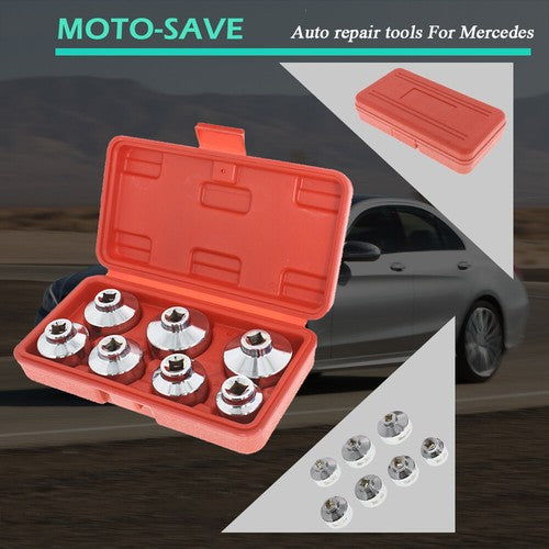 Solid Spare Cartridge Housing Oil Filter Cap Wrench Socket Tool Set for Buick Ford
