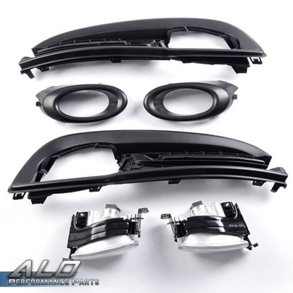 Solid Spare Fit For 2013-2015 Honda Civic Sedan Front Bumper Fog Lights Lamps w/ Wiring