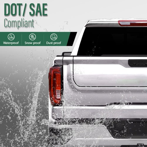 Solid Spare Fit For 19-23 GMC Sierra 1500 Factory Full LED Tail Light Brake Lamp Left Driver