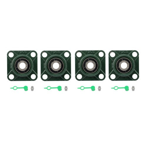 Solid Spare 4pcs UCF202-10 Pillow Block Bearing 4-Bolt Self-Aligning Solid Base 5/8" Bore