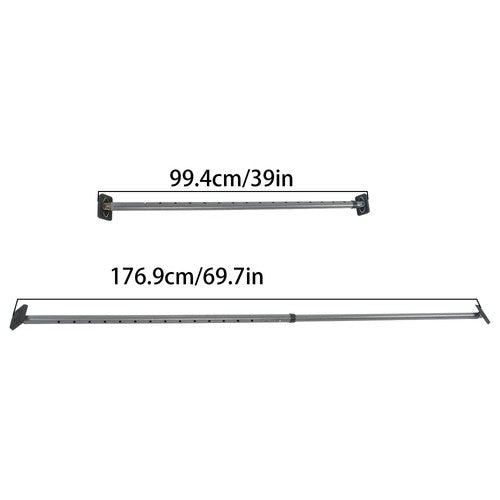 Solid Spare Adjustable Cargo Bar Pickup Truck Bed Holder Ratcheting Stabilizer 40" to 73"