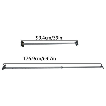Solid Spare Adjustable Cargo Bar Pickup Truck Bed Holder Ratcheting Stabilizer 40" to 73"