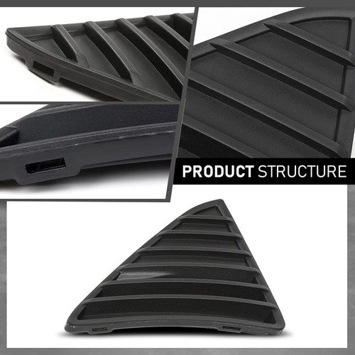 Solid Spare Front Bumper Grille Insert Fit For 2012-2014 Ford Focus Right Side FO1039114