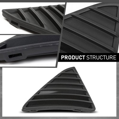 Solid Spare Front Bumper Grille Insert Fit For 2012-2014 Ford Focus Right Side FO1039114