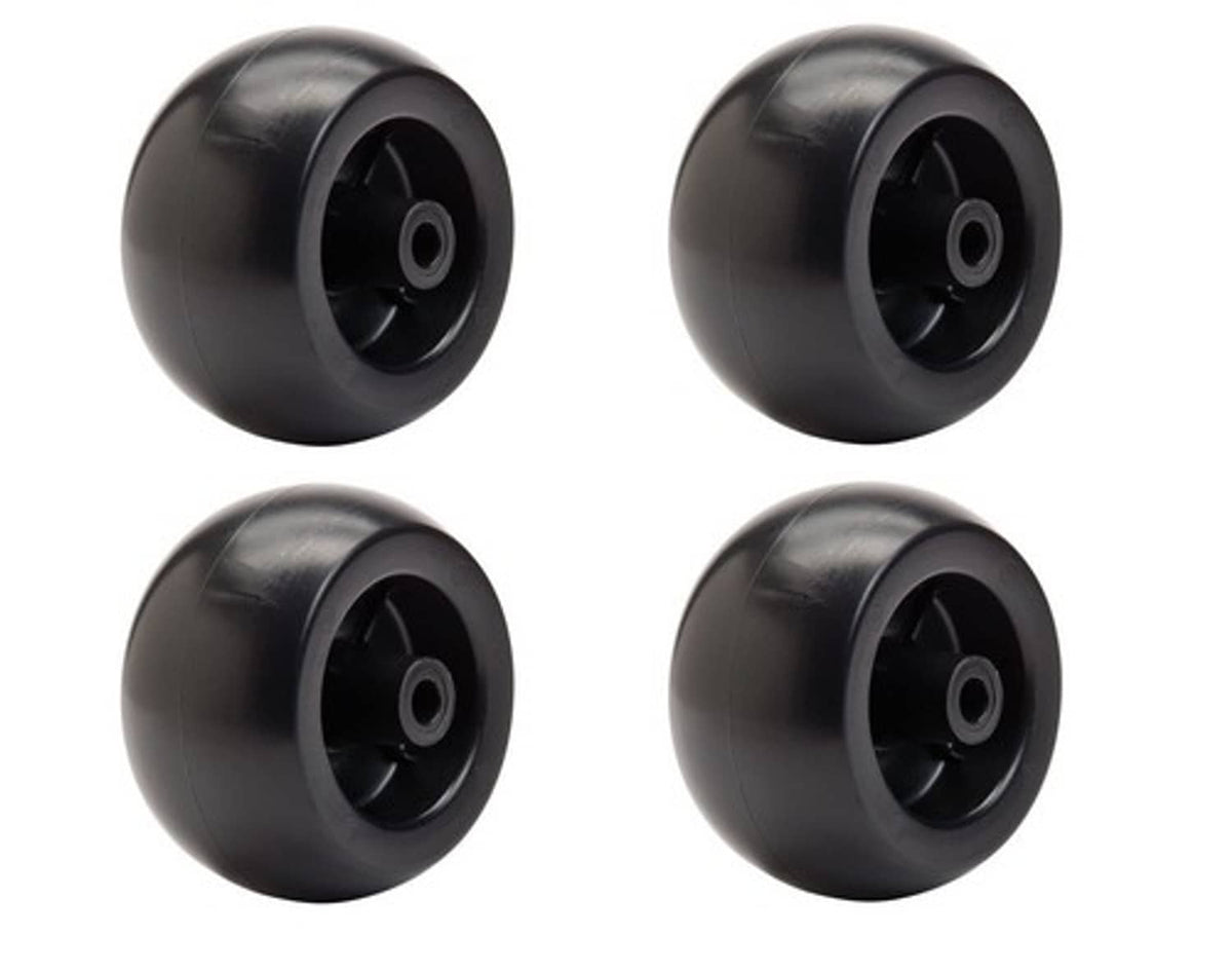 Solid Spare Set of 4 Deck Wheel Replacements for John Deere AM116299 M111489 M11149