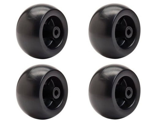 Solid Spare Set of 4 Deck Wheel Replacements for John Deere AM116299 M111489 M11149