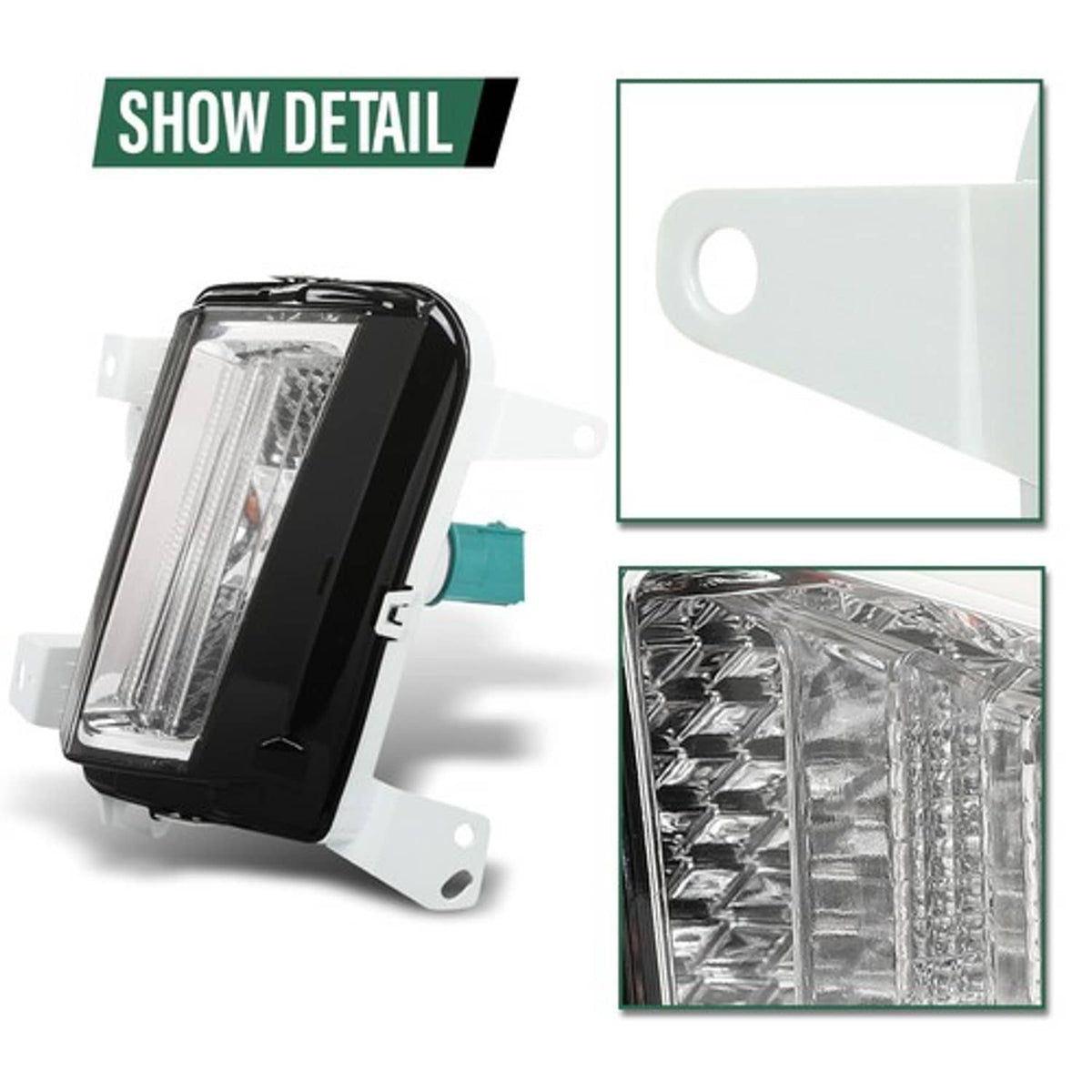 Solid Spare Halogen Parking Signal Light Front Left+Right Fit For 2017-2019 Cadillac XT5