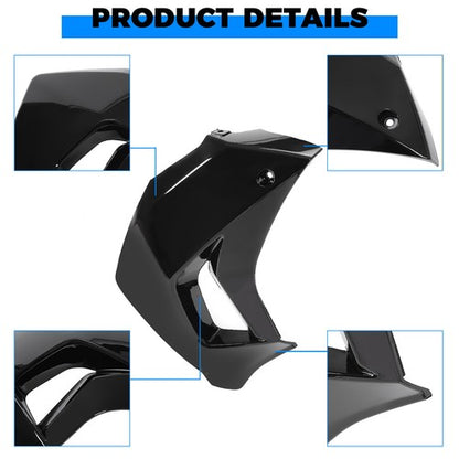 Solid Spare Left Radiator Shrouds Painted Black For Kawasaki KLR650 08-18 KLR650 Camo 16-18