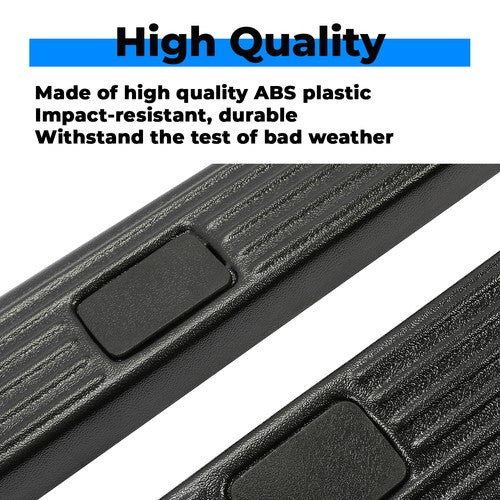 Solid Spare For 02-16 Ford F250 F350 Super Duty 8.0' Bed Side Rail Top Molding Covers LH+RH