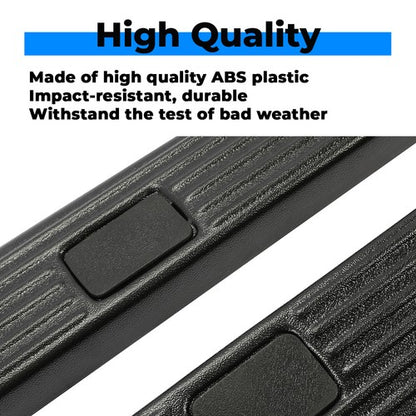 Solid Spare For 02-16 Ford F250 F350 Super Duty 8.0' Bed Side Rail Top Molding Covers LH+RH