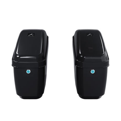 Solid Spare Universal Motorcycle Hard Saddlebag Saddle Bags For Harley Honda Shadow VTX