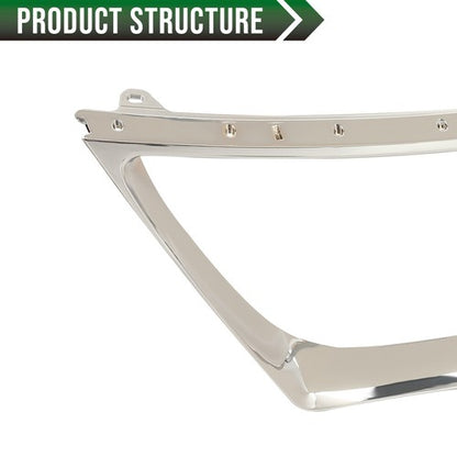 Solid Spare Fit For 2007-2009 Lexus ES350 Sedan Grille Shell Outer Grille Molding Chrome
